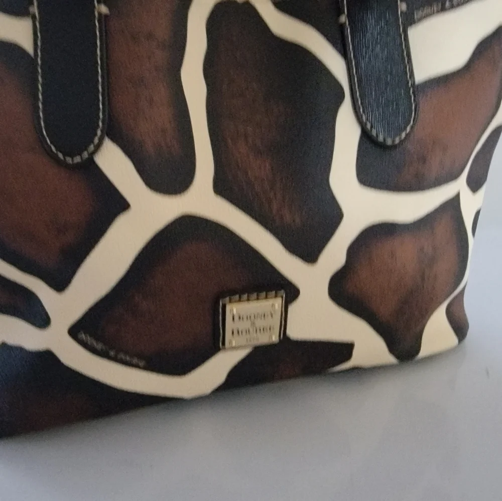 Dooney & Bourke Giraffe Print Satchel - Picture 4 of 12
